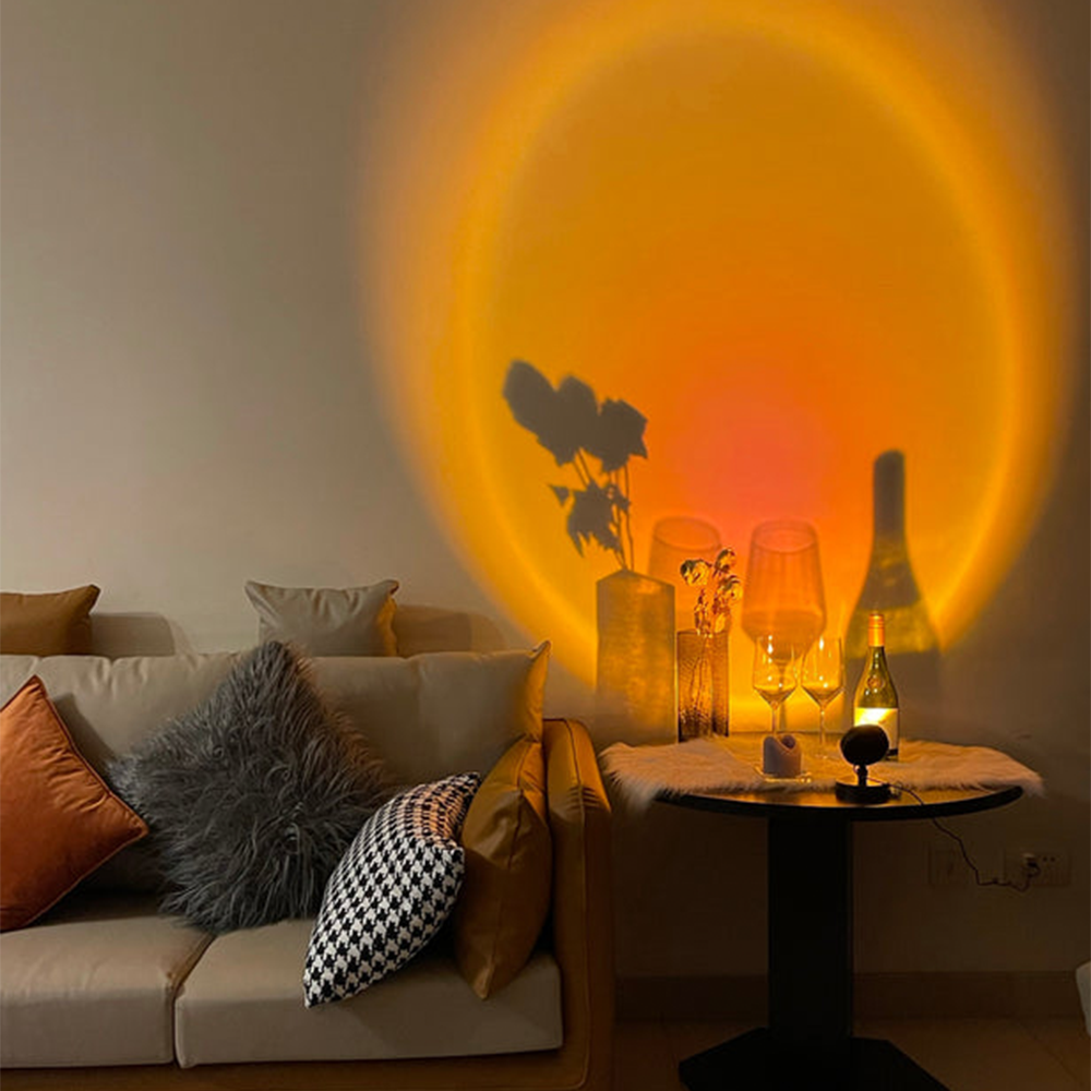 LED-pöytälamppu Auringonlasku Efekti