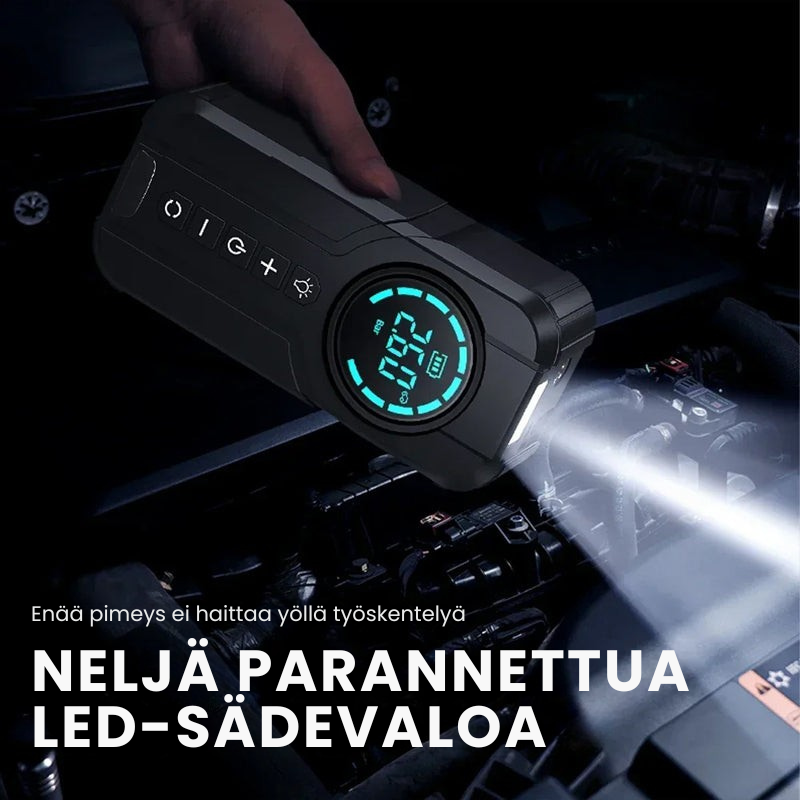 OmniPump™ Pro: 4-in-1 kannettava ilmakompressori ja hätätyökalu