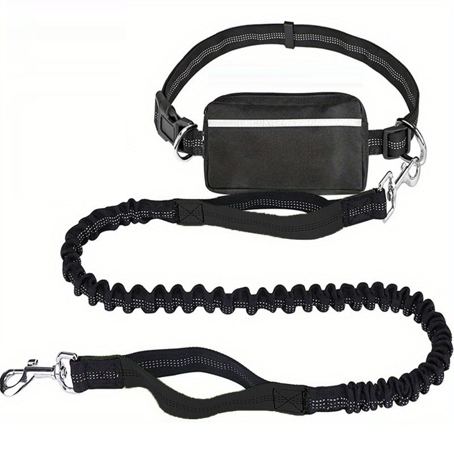 DoggoBelt™ | Handsfree-koiran talutushihna vetoketjutaskulla
