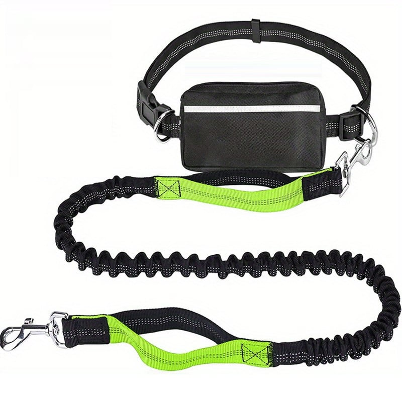 DoggoBelt™ | Handsfree-koiran talutushihna vetoketjutaskulla