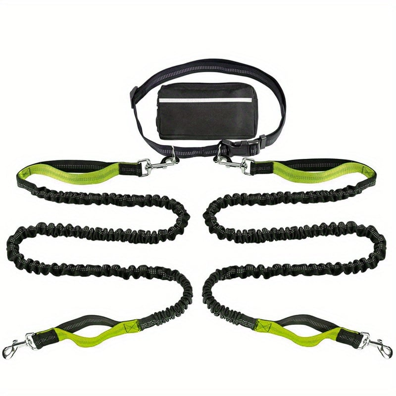 DoggoBelt™ | Handsfree-koiran talutushihna vetoketjutaskulla