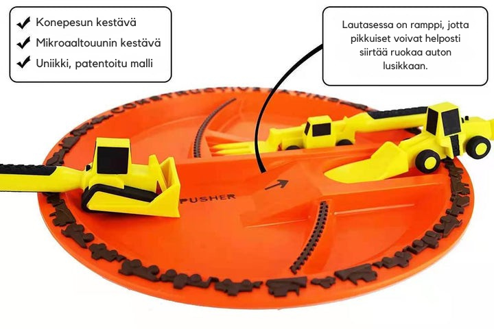 BuildBites Rakennusaiheinen Ruokailusetti