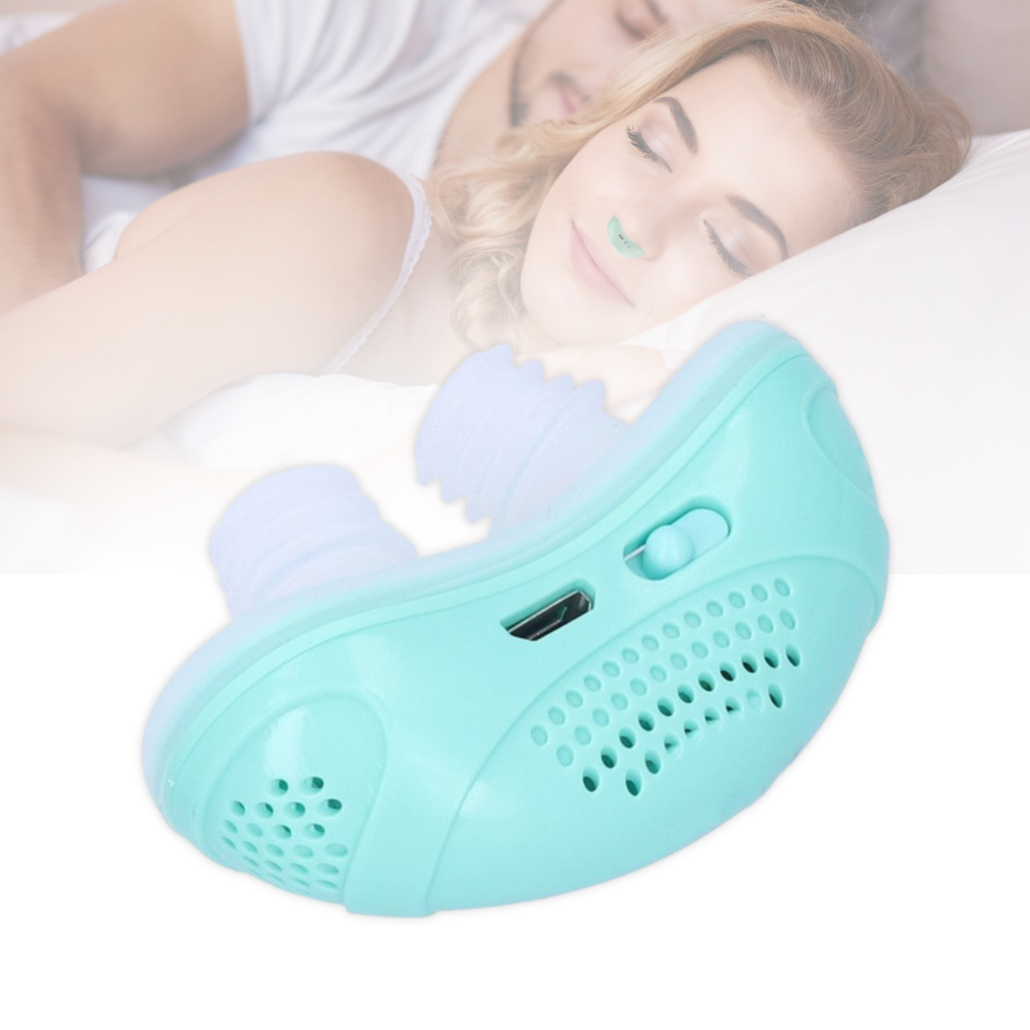 SmartSnore™ Kannettava Kuorsauksenestolaite – Mukava Vaihtoehto CPAP-laitteelle