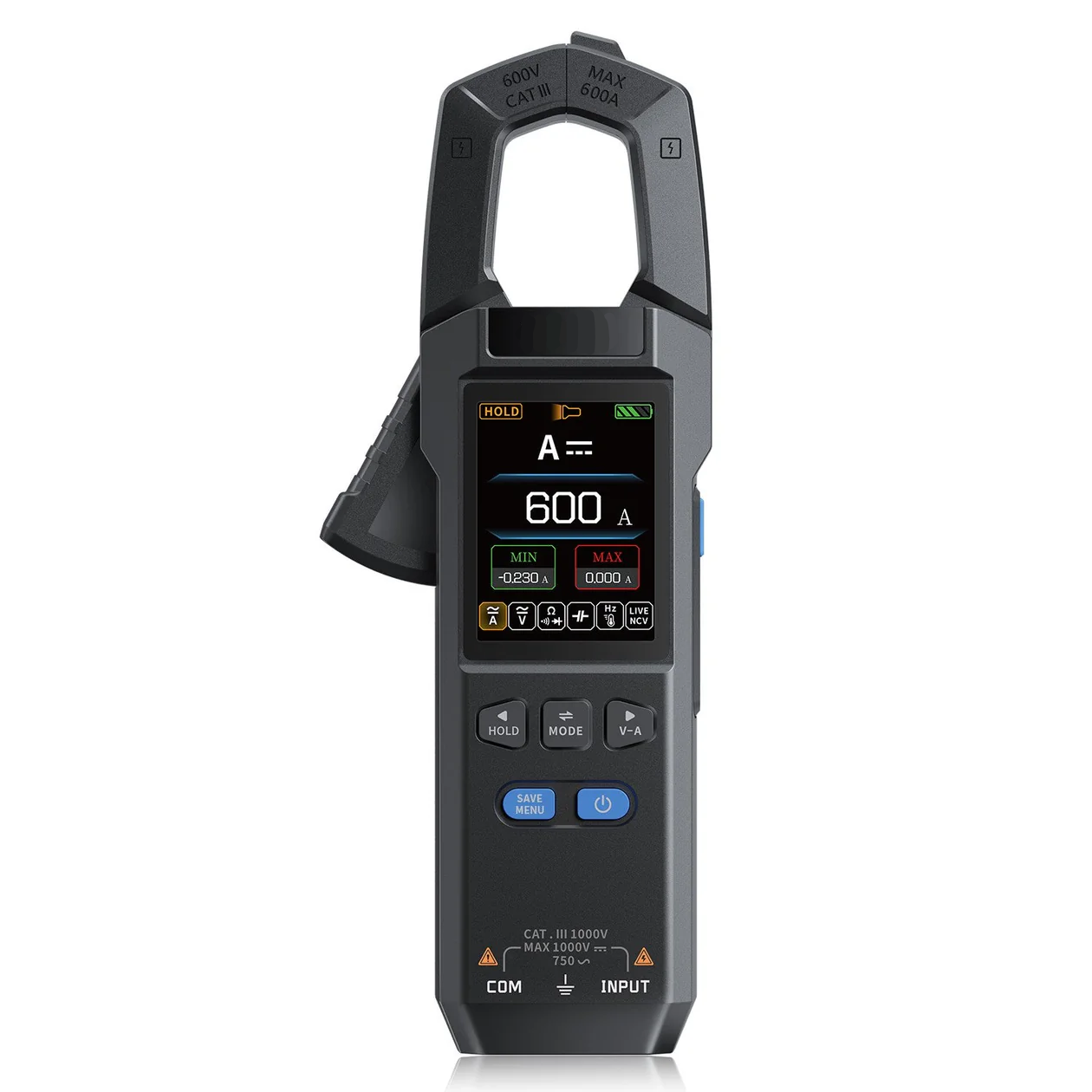 DMC-100 SmartMeter™ | Tarkkuus Pihdillinen Yleismittari Värinäytöllä