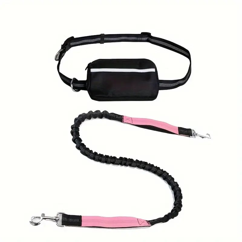 DoggoBelt™ | Handsfree-koiran talutushihna vetoketjutaskulla