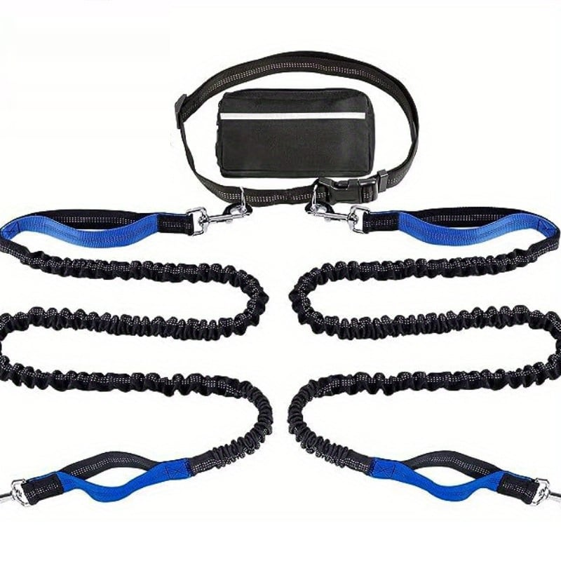 DoggoBelt™ | Handsfree-koiran talutushihna vetoketjutaskulla