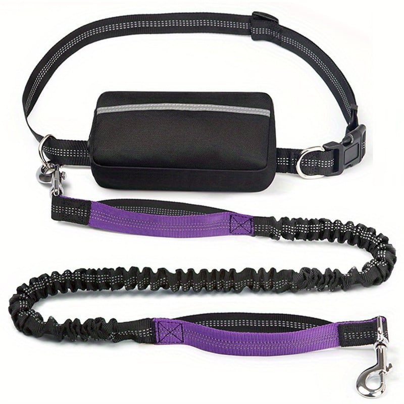 DoggoBelt™ | Handsfree-koiran talutushihna vetoketjutaskulla