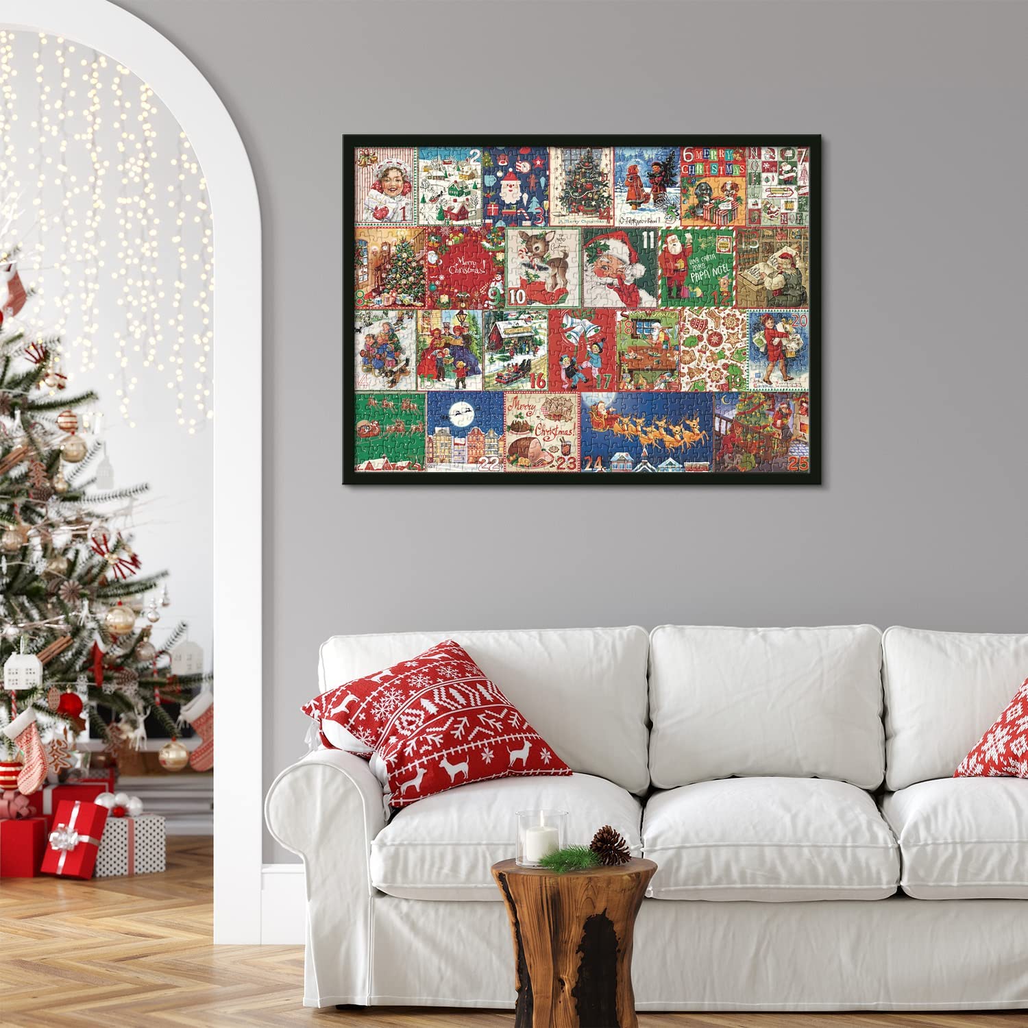 Joulupuzzle Adventtikalenteri – 1000 Palan Päivittäinen Joulun Odotus (70x50 cm)