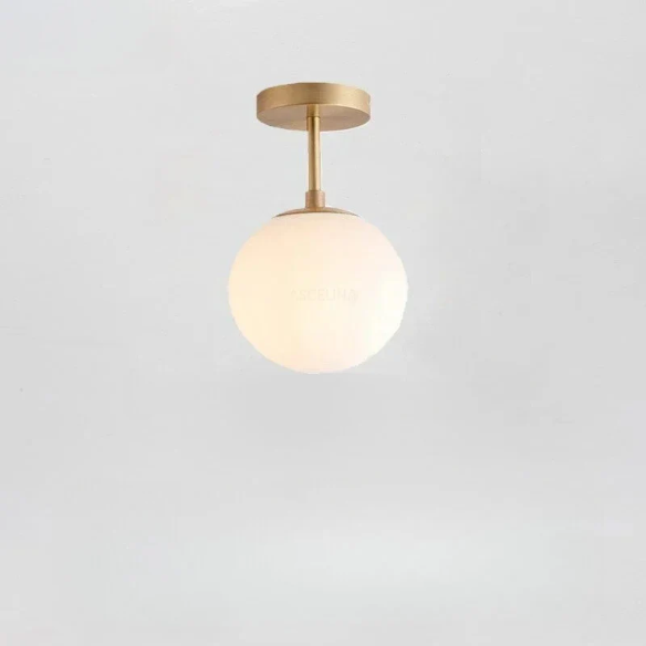 NordLux Tyylikäs LED-Kattovalaisin – Lasikupumalli Kultaisin Yksityiskohdin (30 cm)