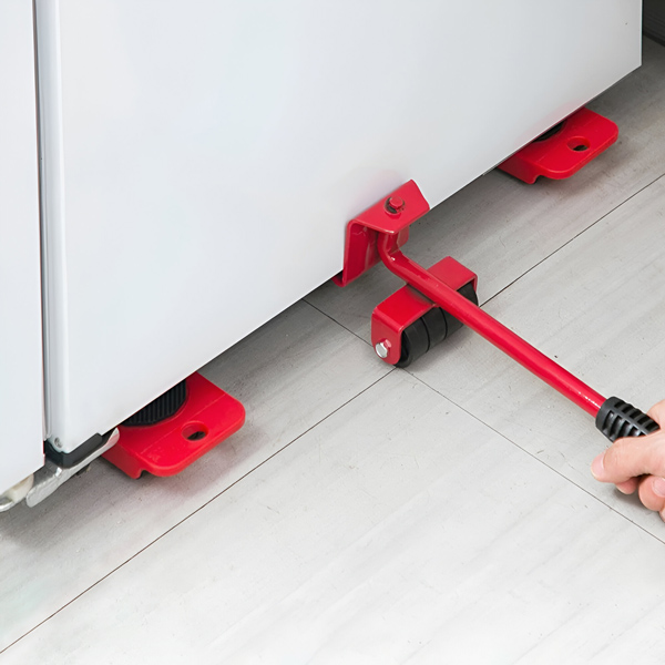 Furniture Slider Set™ – Vaivaton huonekalujen siirtosetti, sisältää 4 liukupalaa ja nostovivun