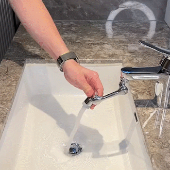 RowFaucet 1080° Kääntyvä Hanasuutin – Joustava ja Käytännöllinen Keittiöratkaisu
