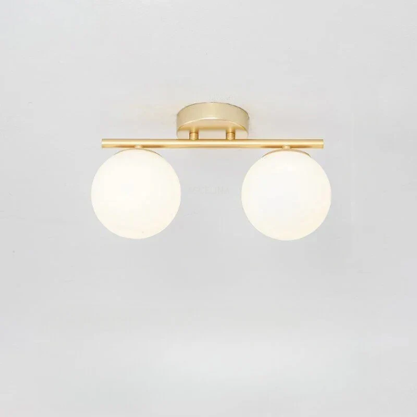 NordLux Tyylikäs LED-Kattovalaisin – Lasikupumalli Kultaisin Yksityiskohdin (30 cm)
