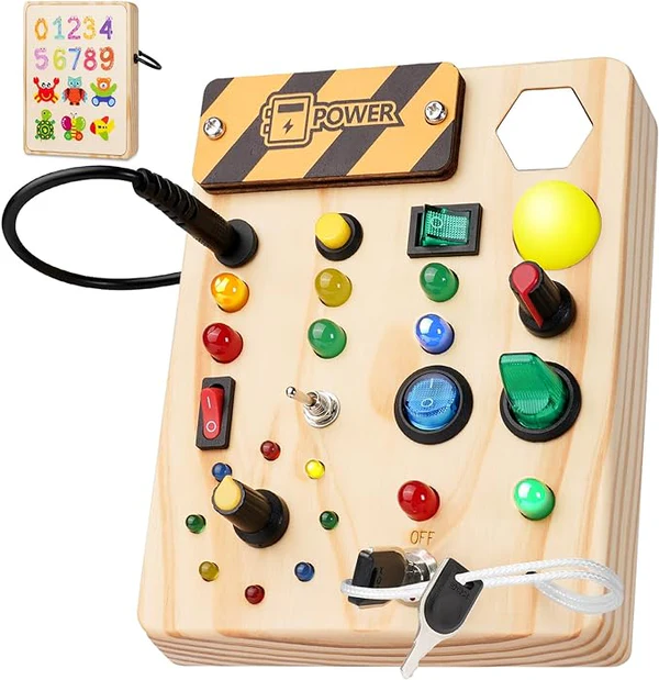 ToddlerPlay Montessori LED-maitopöytä – Interaktiivinen Oppimislelu Lapsille