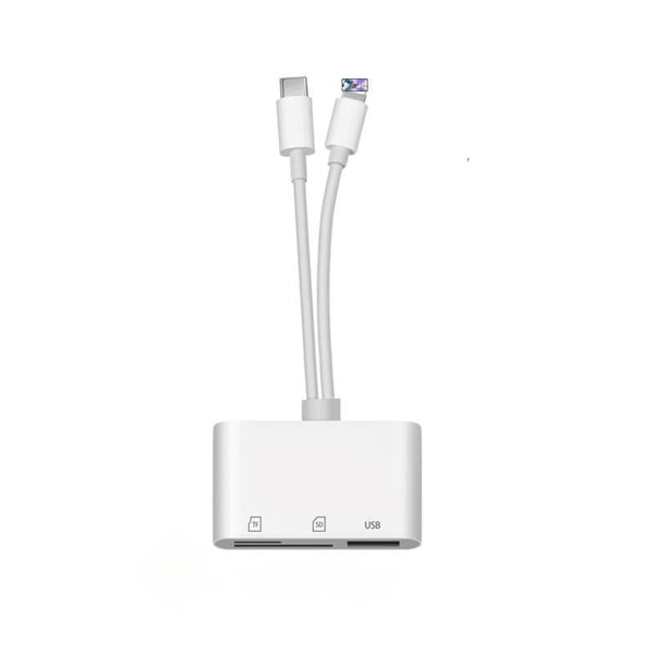 Ultra-Fast SD/TF/USB-C Erittäin nopea SD/TF/USB-C-kortinlukija - Nopea tiedonsiirtoCard Reader – High-Speed Data Transfer
