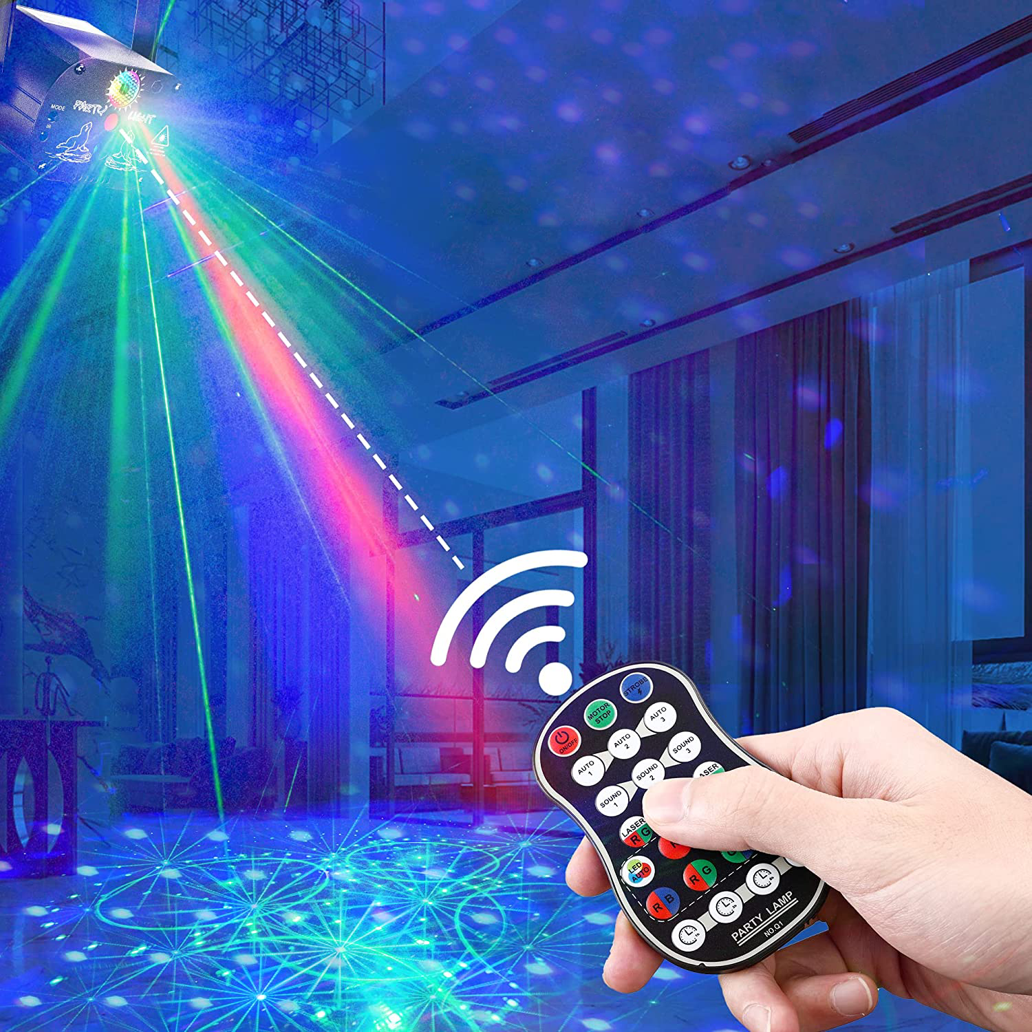 Lumo Laser Valoshow – Värikäs ja Mukautettava Valoprojektori Juhliin ja Kotiin
