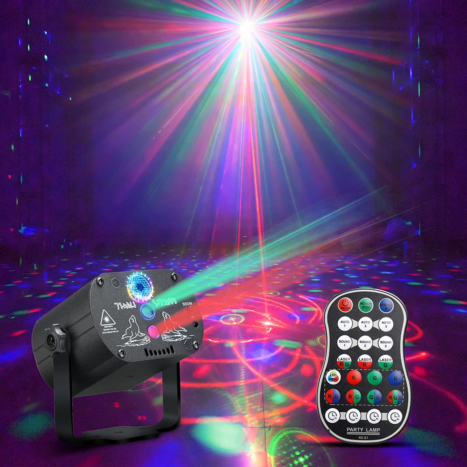 Lumo Laser Valoshow – Värikäs ja Mukautettava Valoprojektori Juhliin ja Kotiin