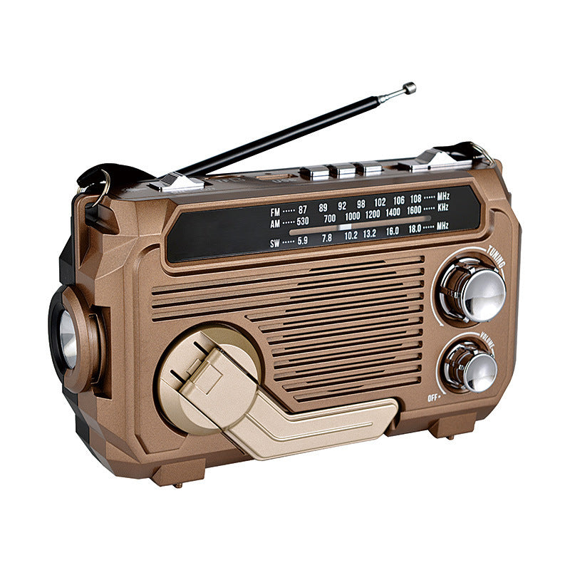 Monitoiminen aurinkokäyttöinen radio