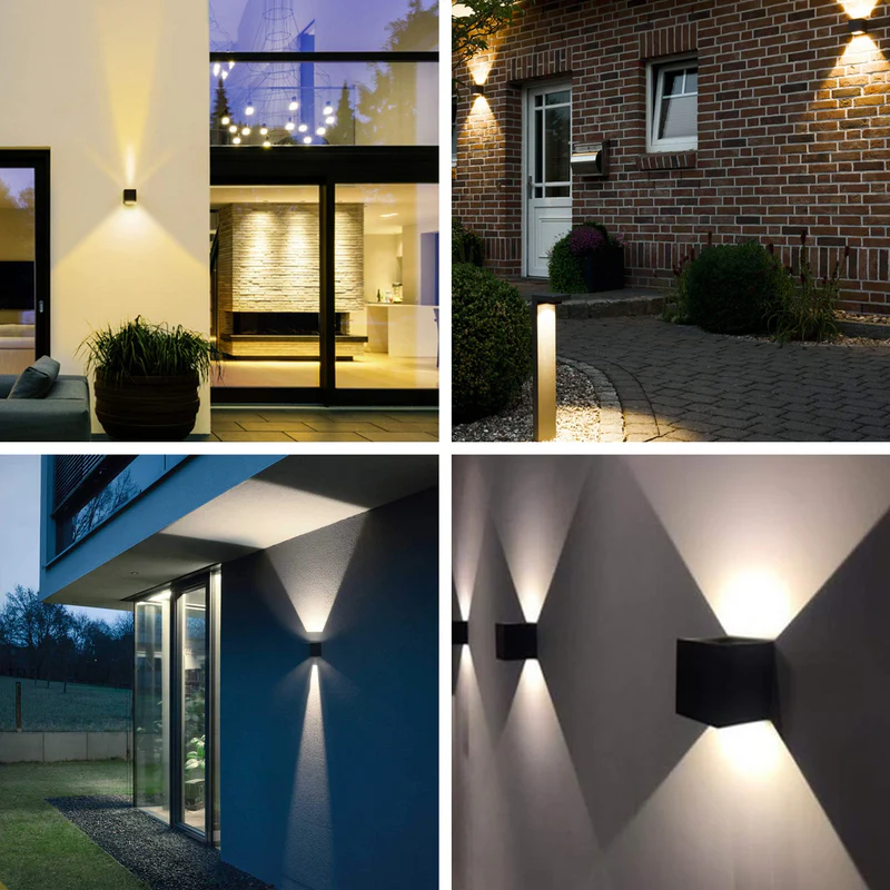 LUSQ™ Modernit Kuutiovalaisimet – Vedenkestävät LED-seinävalaisimet Sisä- ja Ulkokäyttöön (2 kpl)
