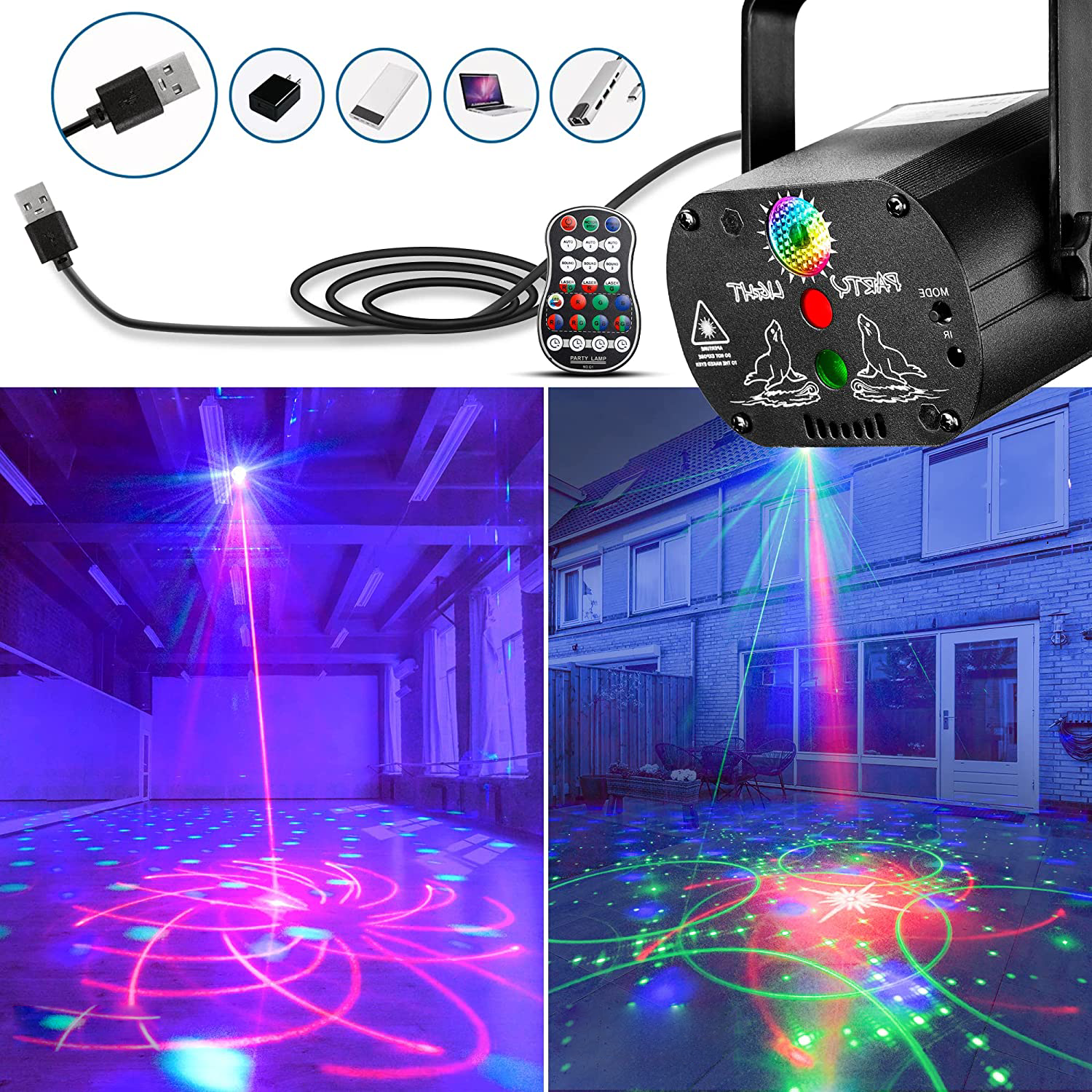Lumo Laser Valoshow – Värikäs ja Mukautettava Valoprojektori Juhliin ja Kotiin