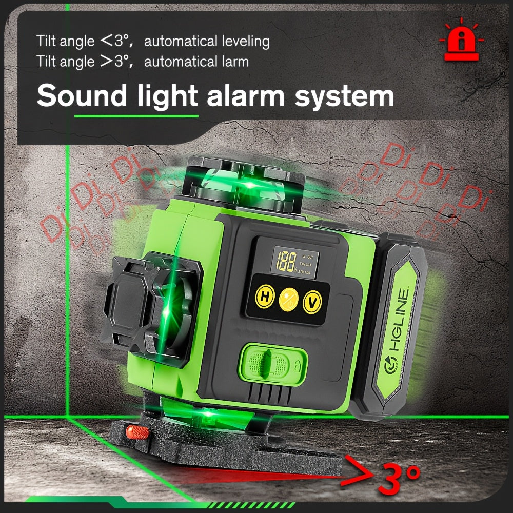 Laser-tasomittari 4x360° Automaattinen Viivatyökalu
