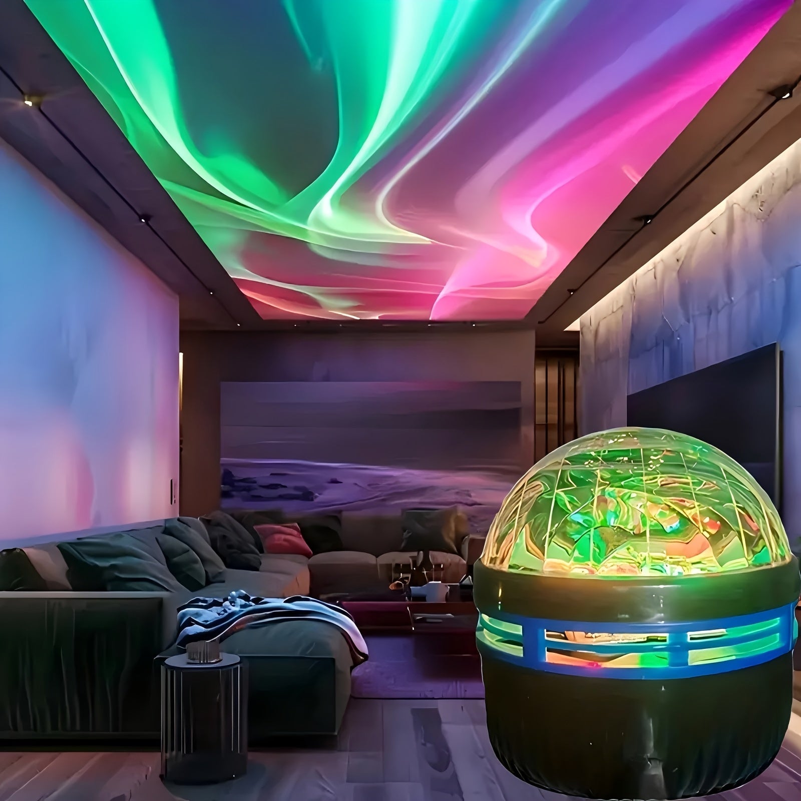 LED Tähtiprojektori Kaukosäätimellä RGB Valo