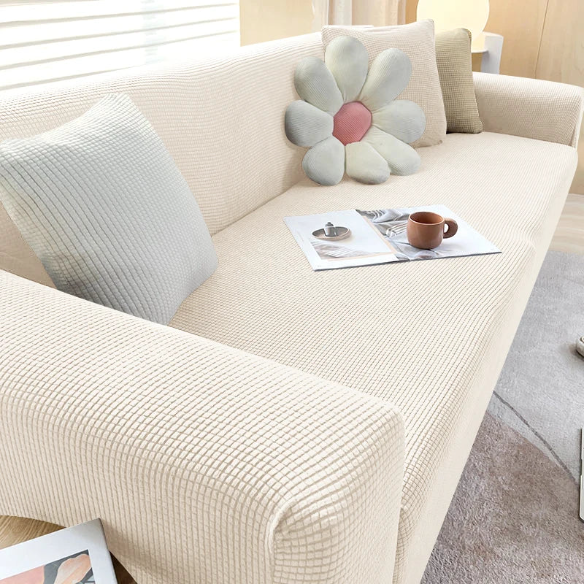 Tyylikäs sohvan suojus – SafeSofa™ liukumaton jacquard-päällinen