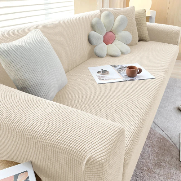Tyylikäs sohvan suojus – SafeSofa™ liukumaton jacquard-päällinen