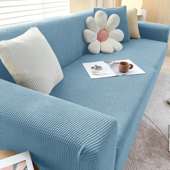 Tyylikäs sohvan suojus – SafeSofa™ liukumaton jacquard-päällinen