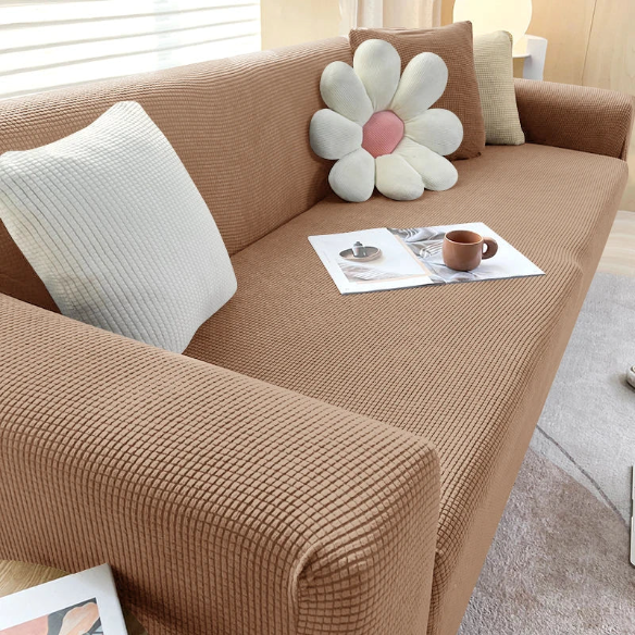 Tyylikäs sohvan suojus – SafeSofa™ liukumaton jacquard-päällinen