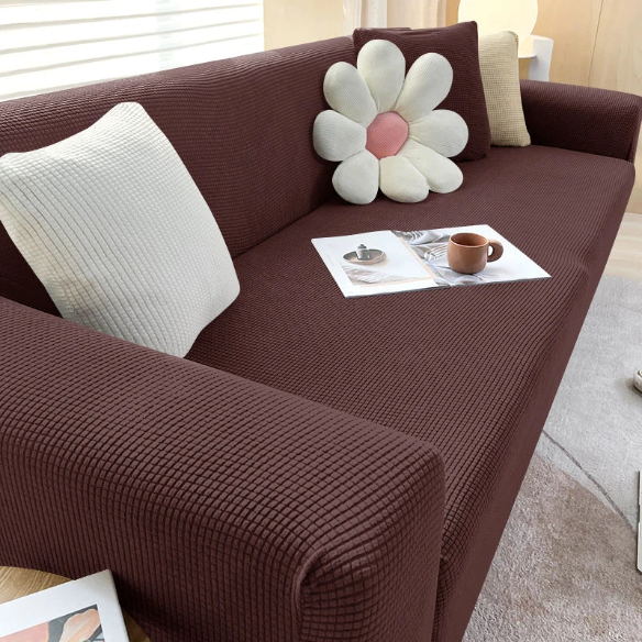 Tyylikäs sohvan suojus – SafeSofa™ liukumaton jacquard-päällinen