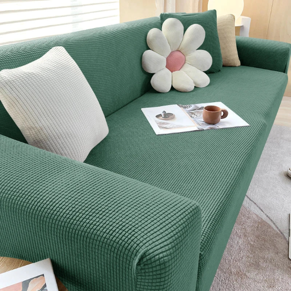Tyylikäs sohvan suojus – SafeSofa™ liukumaton jacquard-päällinen