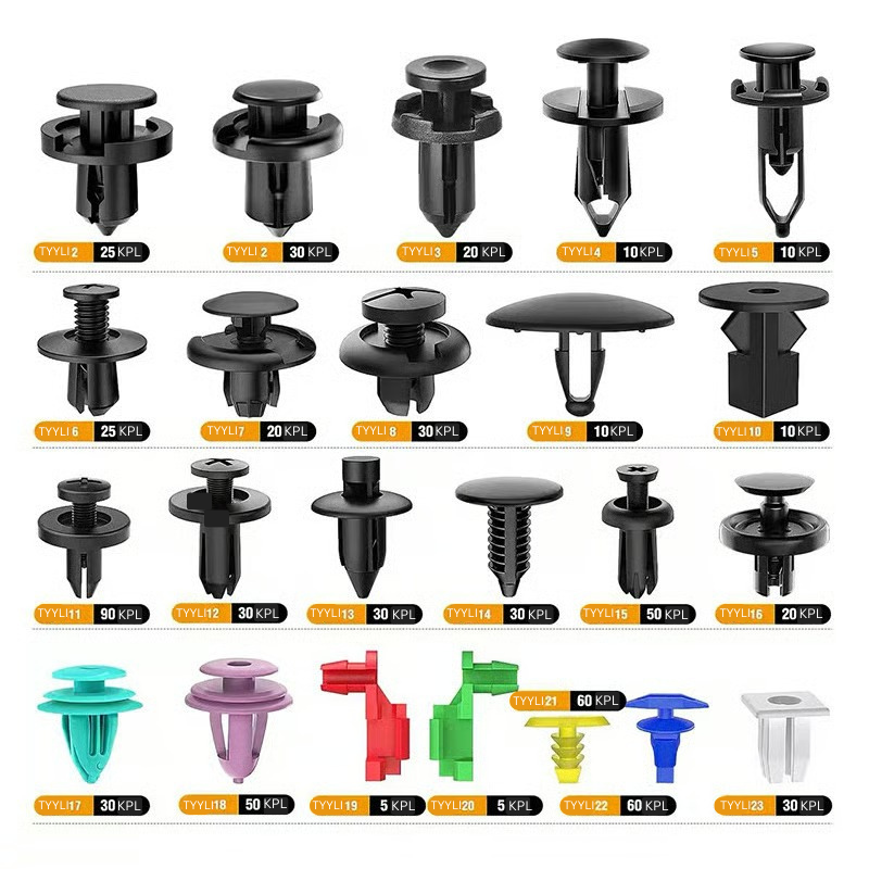 FixMate Universal Fasteners 680 Kit – 680 KPL:n auton kiinnitysklipsisarja työkalusetillä