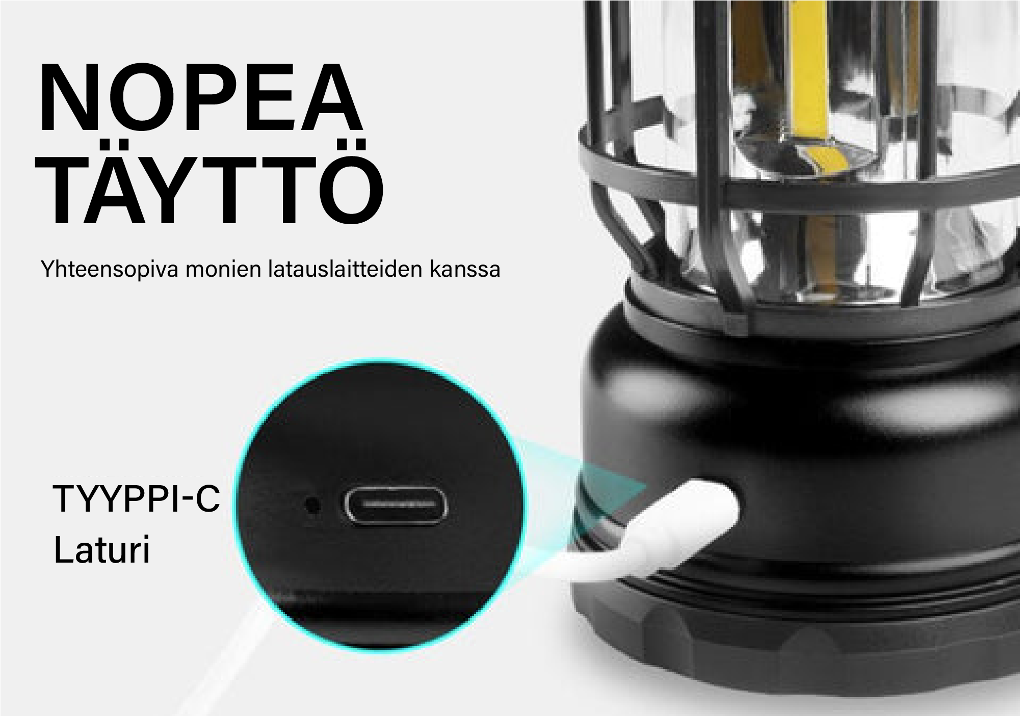 Ledsen™ - Kannettava retro SMART lamppu