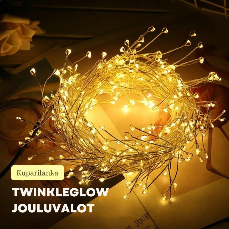 ✨TwinkleGlow Jouluvaloilla – Lämpimät LED-valosarjat kuuseen, ikkunoihin, makuuhuoneeseen ja joulukoristeisiin 🎄