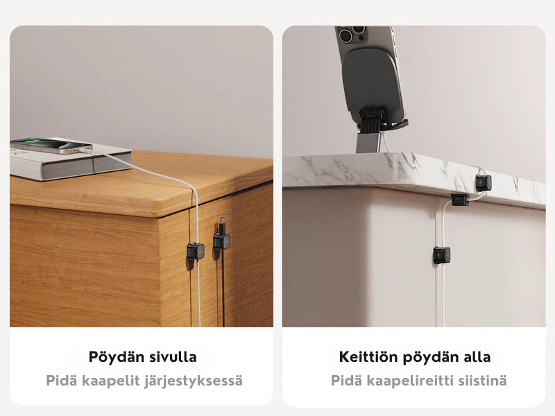 MagClip™ | Magneettinen Kaapeliklipsipidike