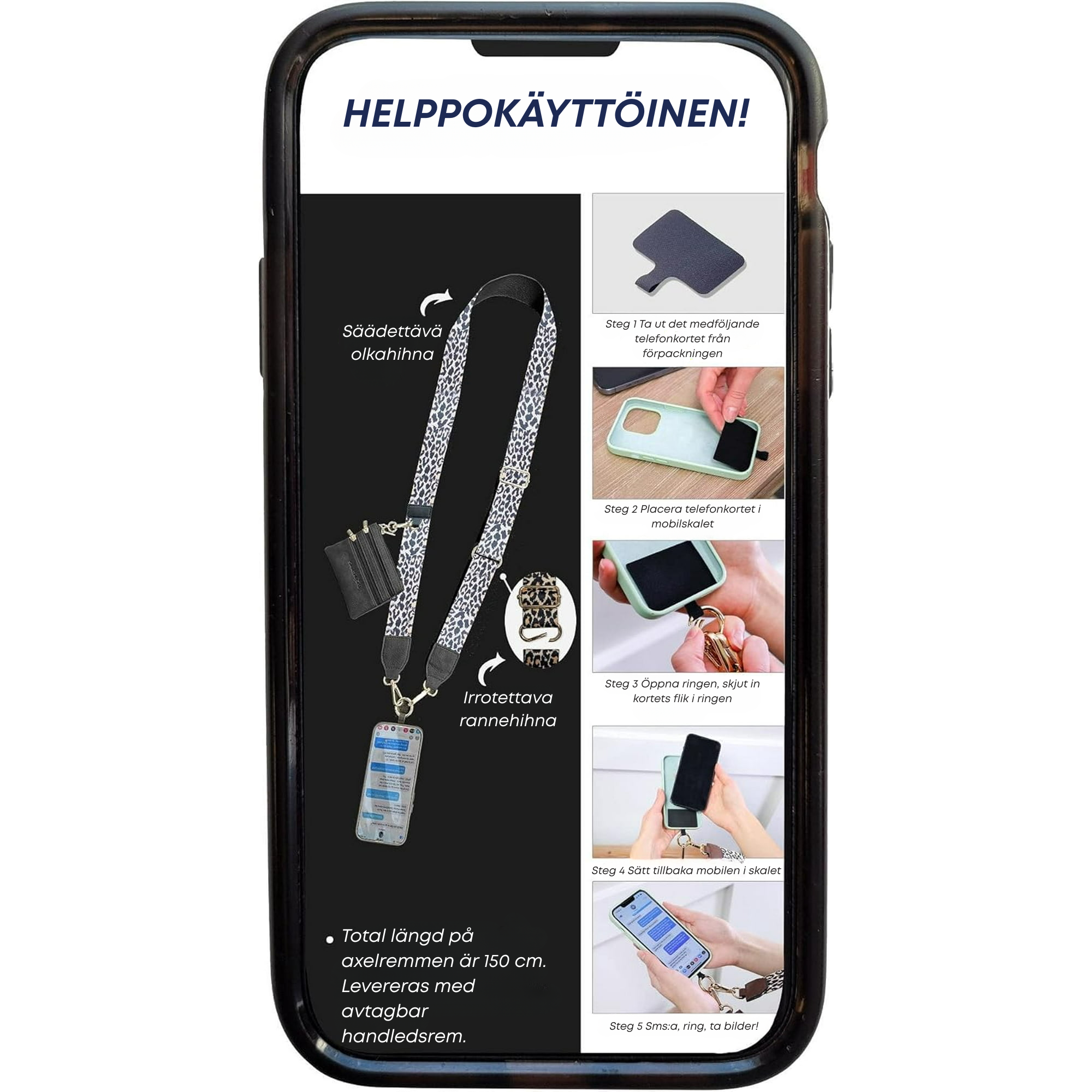 Clip and Go | Hands-Free-Puhelinnauha Taskulla