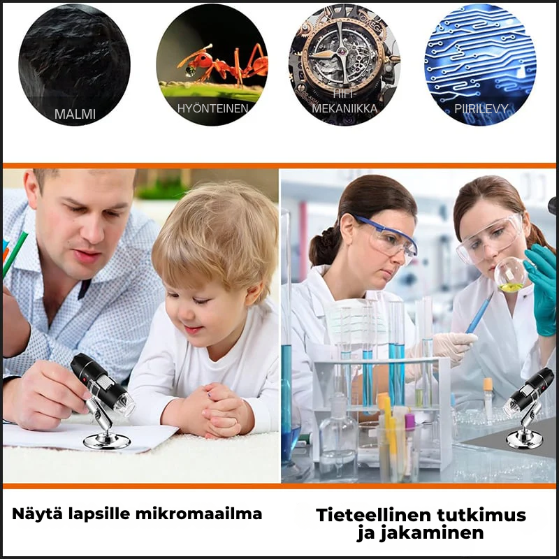 PocketZoomer™ | Digitaalinen HD-mikroskooppi