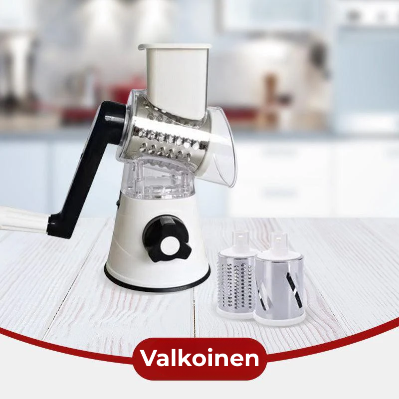 SwiftGrate Pro™ | Monitoiminen Manuaalinen Rotaatioraastin & Pilkkoja