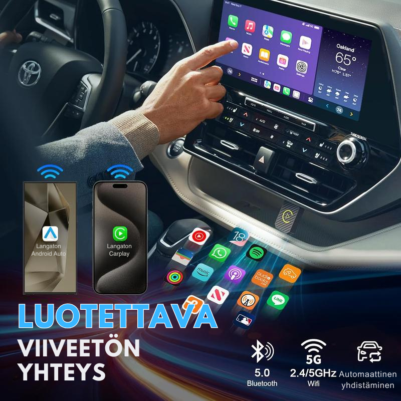 AutoPlugGo™ | Mini Langaton CarPlay-sovitin