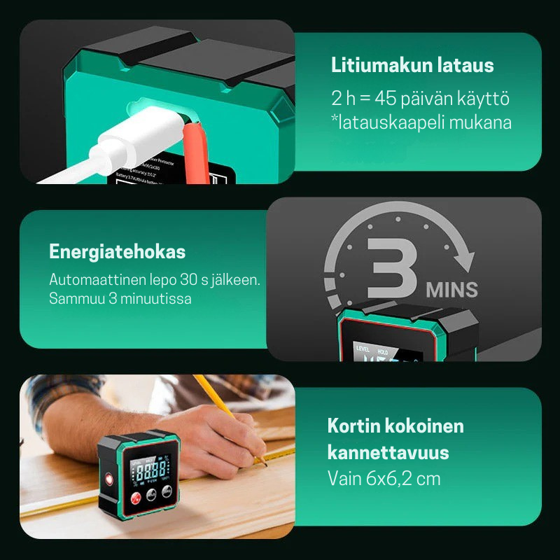 AngleMaster Pro – Taskukokoinen Digitaalinen Kulmamittari