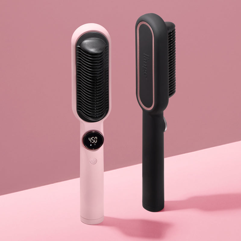 StrandGlow™ | Premium 2-in-1 Suoristuskampa