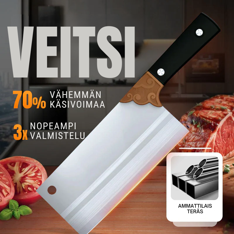 EdgeMaster™ Taottu Keittiöveitsi – Terävä ja Kestävä