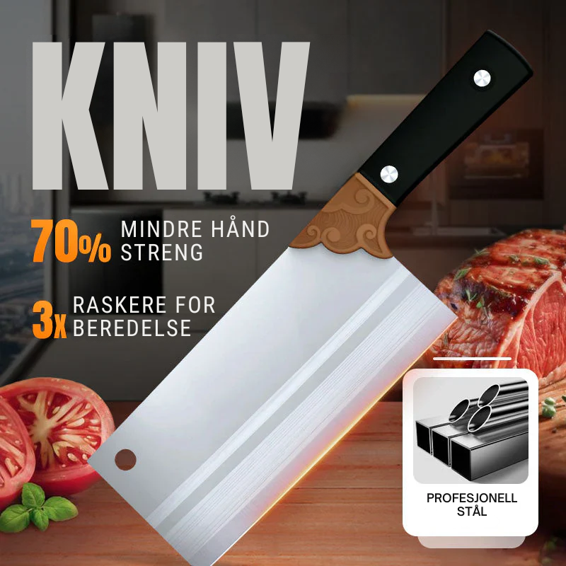 EdgeMaster™ Smidd Kjøkkenkniv – Skarp og Holdbar