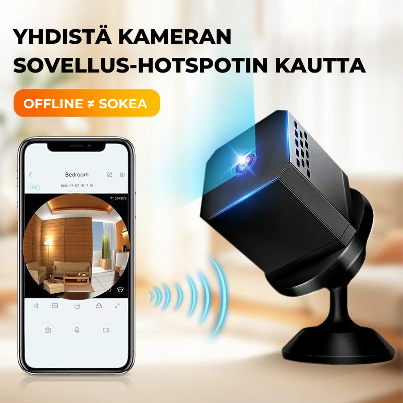 StealthVision™ Mini – Langaton valvonta 24/7 missä tahansa