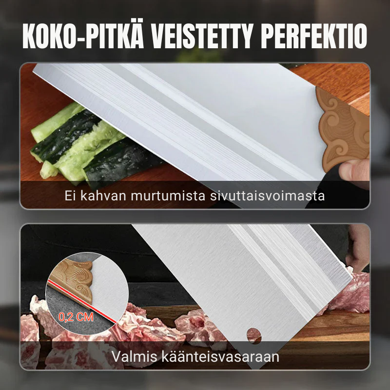 EdgeMaster™ Taottu Keittiöveitsi – Terävä ja Kestävä