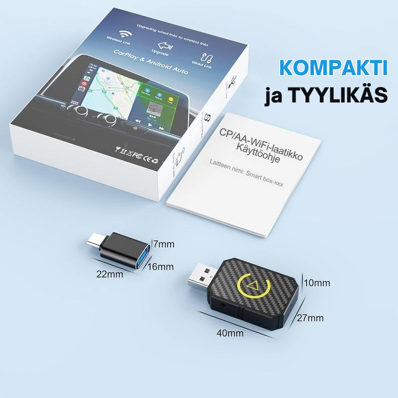AutoPlugGo™ | Mini Langaton CarPlay-sovitin