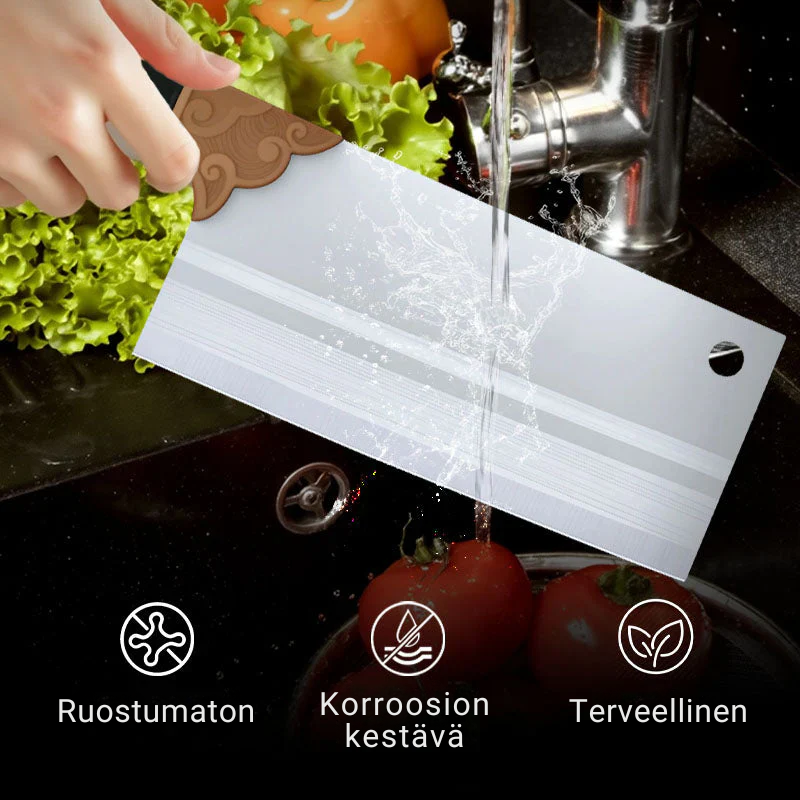 EdgeMaster™ Taottu Keittiöveitsi – Terävä ja Kestävä