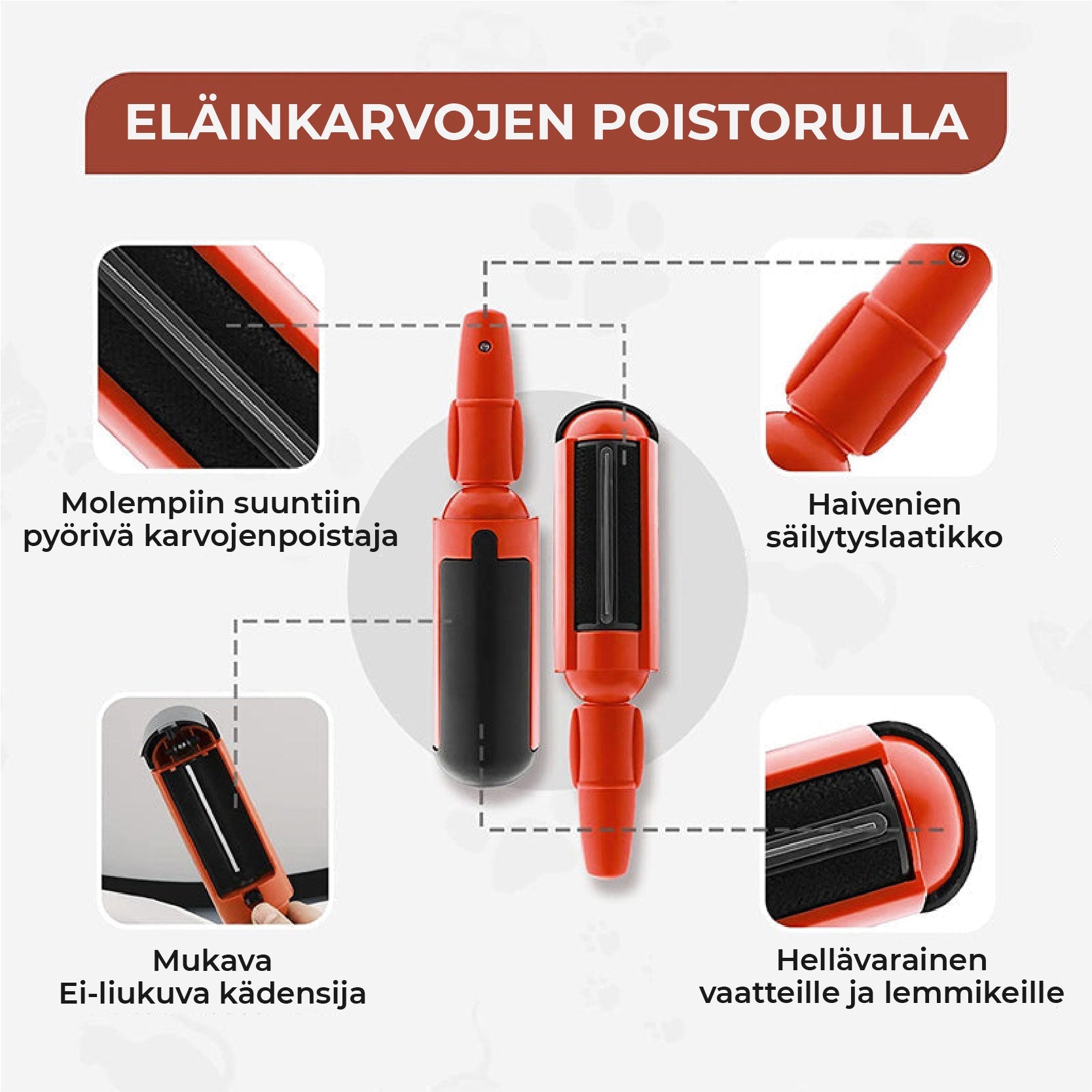 Uudelleenkäytettävä Karvanpoistorulla – Helppo ja Tehokas Ratkaisu Lemmikkien Karvoille