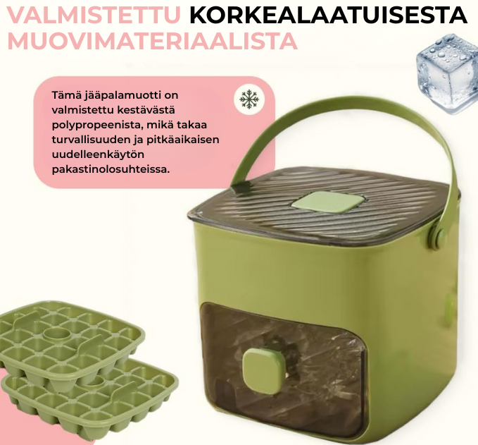 FrostBox™ | Kaksikerroksinen Jääpalamuotti Helppoon Irrotukseen