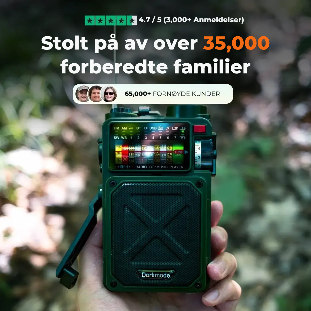 SignalSafe™ Survival Hub – 9-i-1 Nødradio, Powerbank og Sikkerhetsenhet